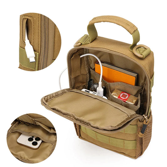 Softback large capacity molle front cycling bag with waterproof nylon - product image