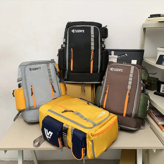Softback large capacity outdoor laptop backpack with shoe compartment, nylon - product image