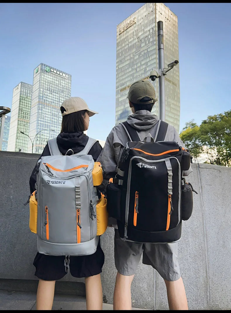 Softback large capacity outdoor laptop backpack with shoe compartment, nylon - product image