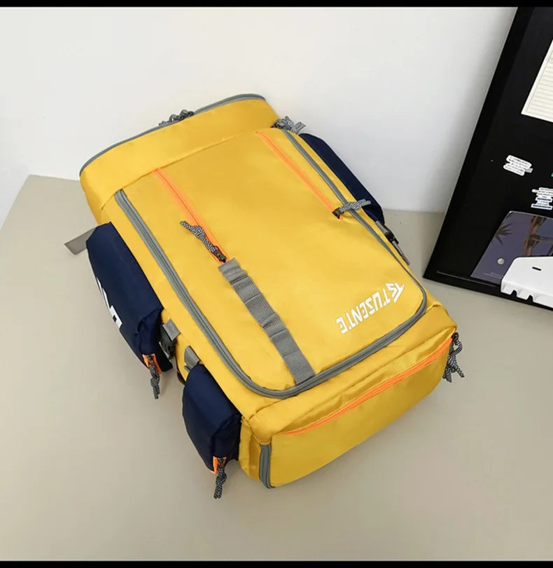 Softback large capacity outdoor laptop backpack with shoe compartment, nylon - product image