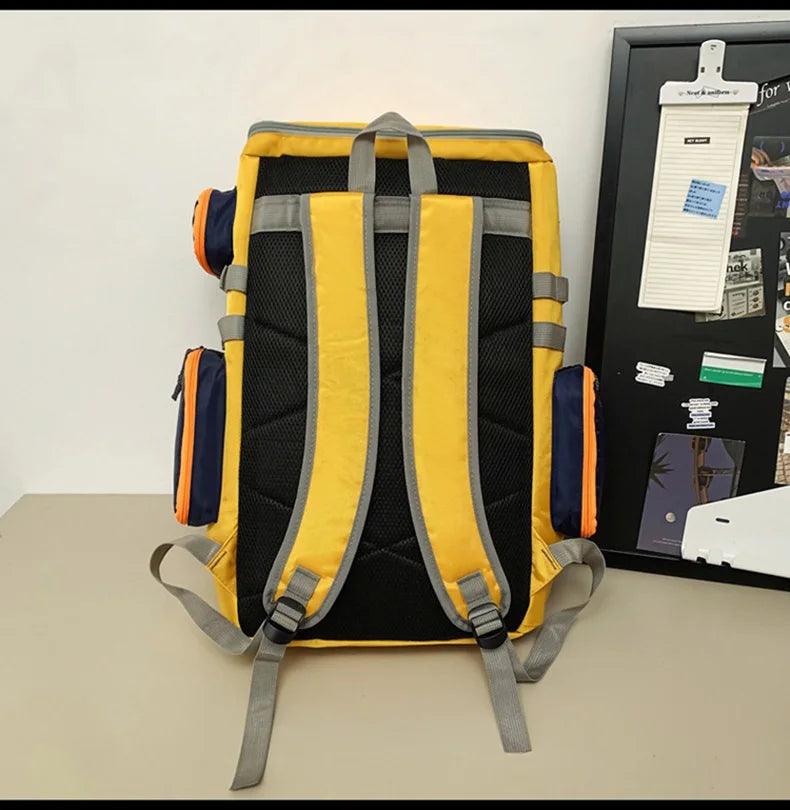 Softback large capacity outdoor laptop backpack with shoe compartment, nylon - product image