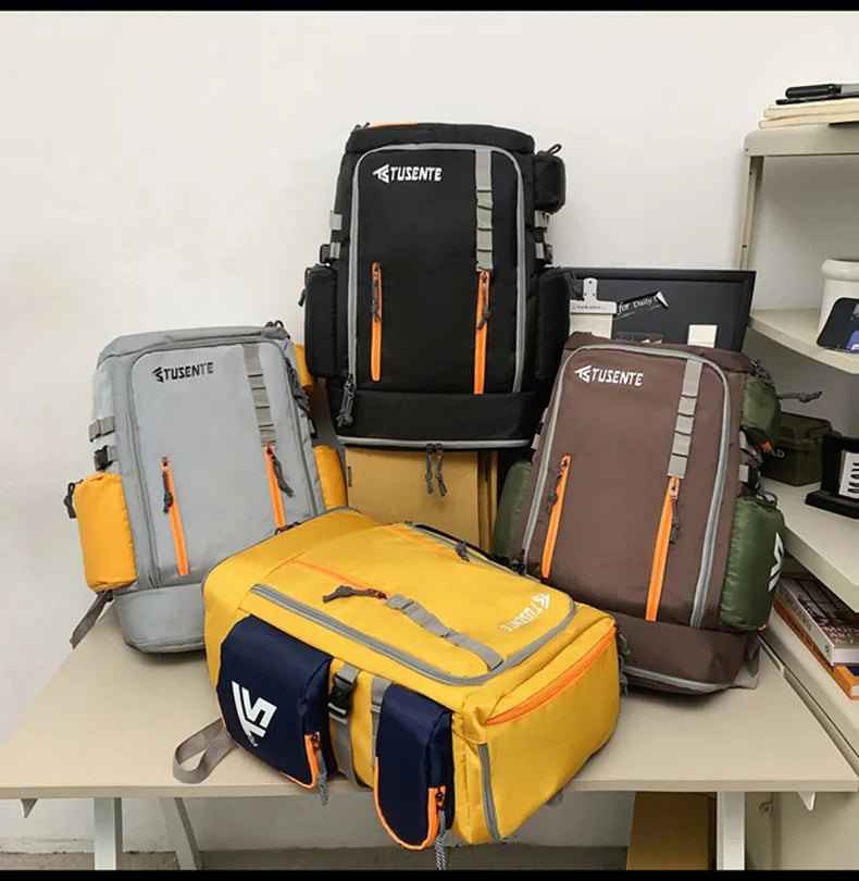 Softback large capacity outdoor laptop backpack with shoe compartment, nylon - product image