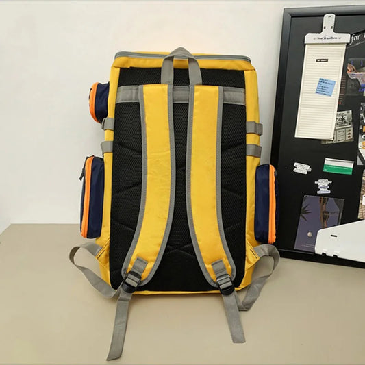 Softback large capacity outdoor laptop backpack with shoe compartment, nylon - product image