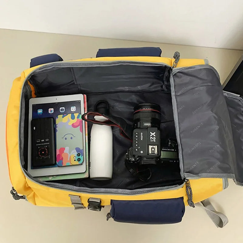 Softback large capacity outdoor laptop backpack with shoe compartment, nylon - product image