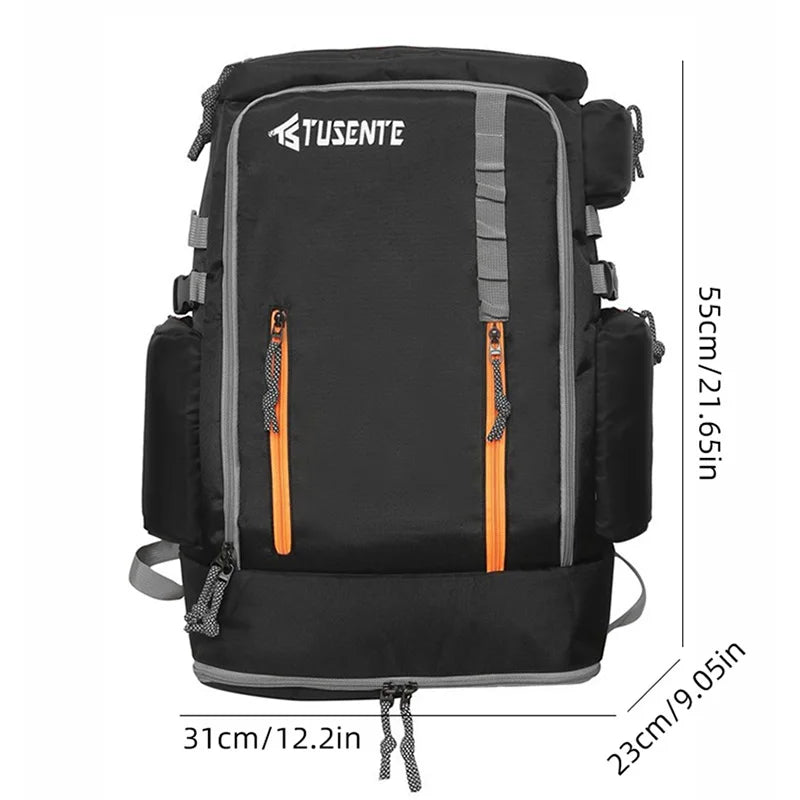 Softback large capacity outdoor laptop backpack with shoe compartment, nylon - product image