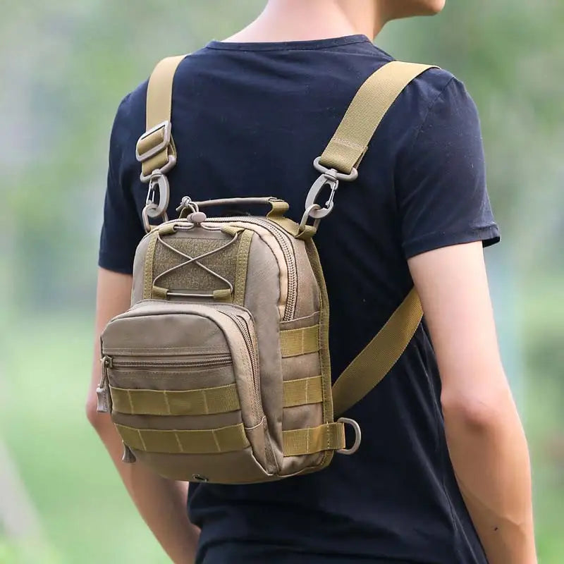 Softback large capacity tactical nylon hiking backpacks with molle system - product image