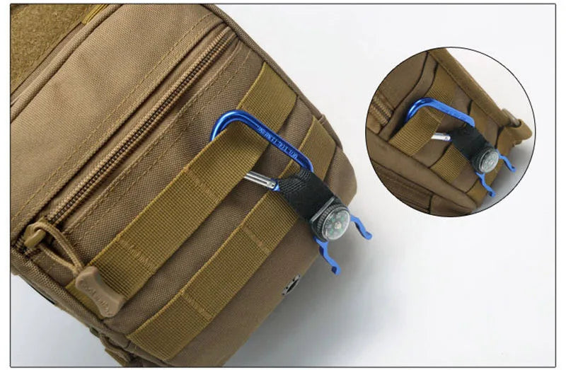 Softback large capacity tactical nylon hiking backpacks with molle system - product image