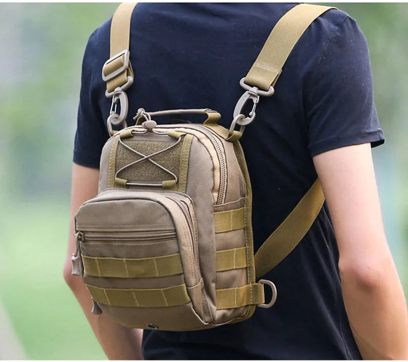 Softback large capacity tactical nylon hiking backpacks with molle system - product image