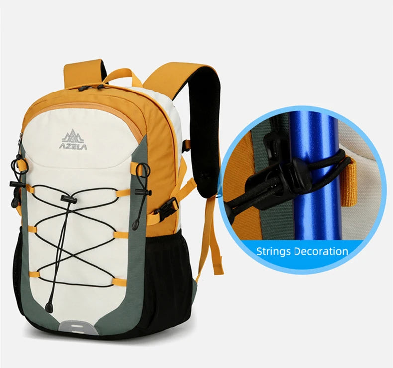 Softback lightweight travel backpack with laptop compartment, nylon - product image