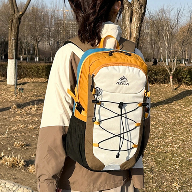 Softback lightweight travel backpack with laptop compartment, nylon - product image