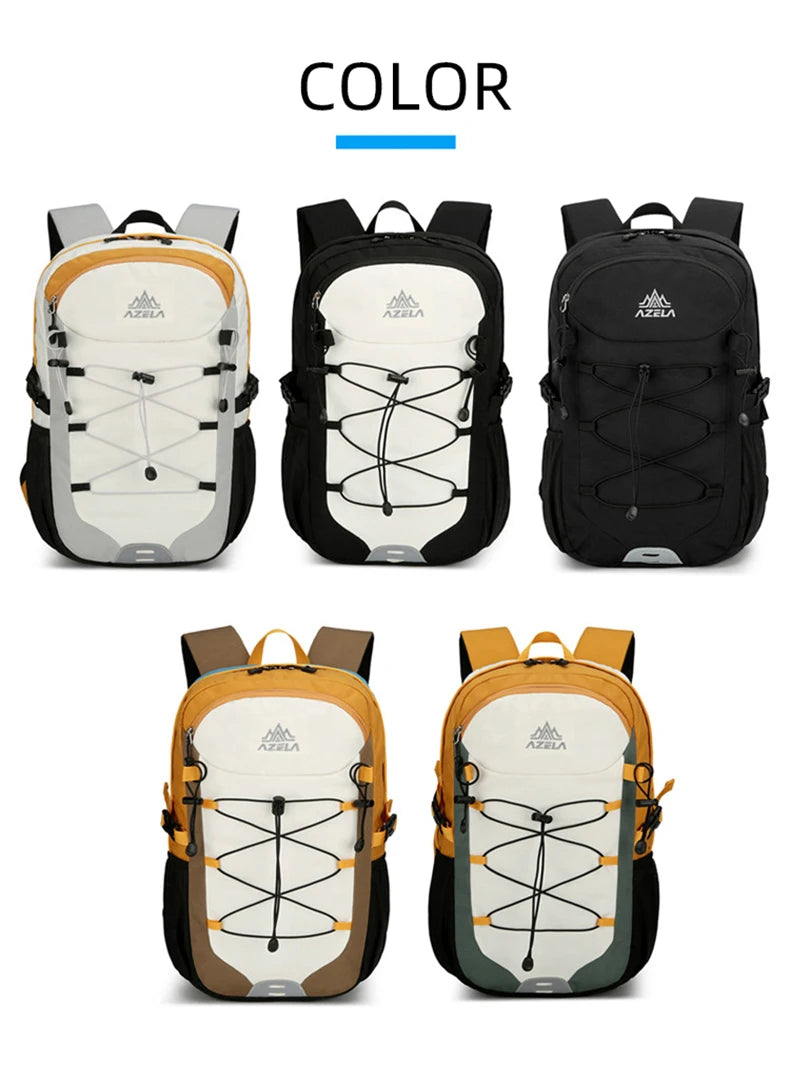 Softback lightweight travel backpack with laptop compartment, nylon - product image