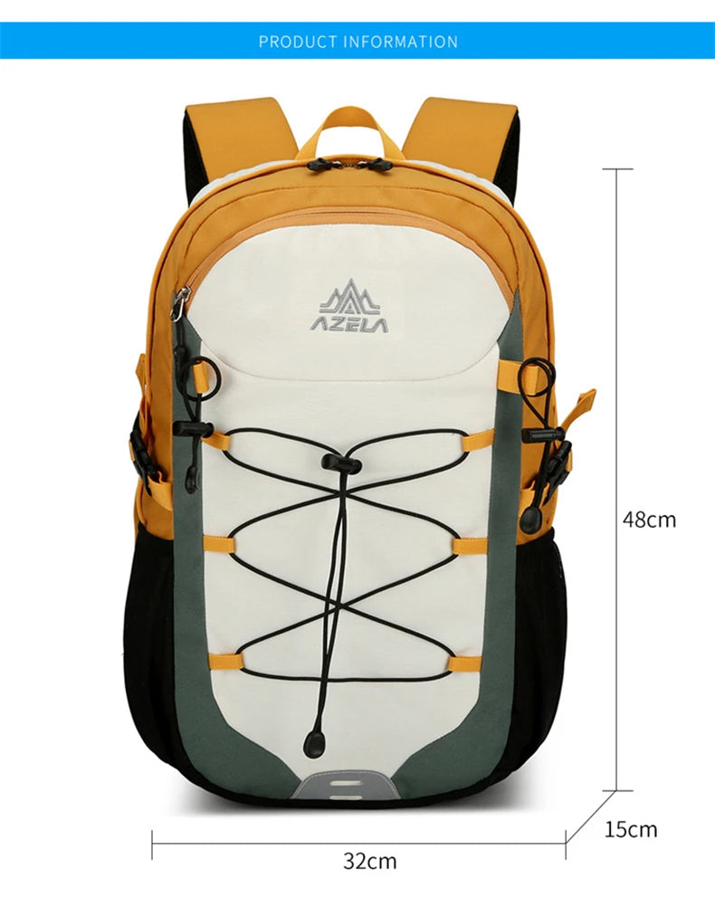 Softback lightweight travel backpack with laptop compartment, nylon - product image