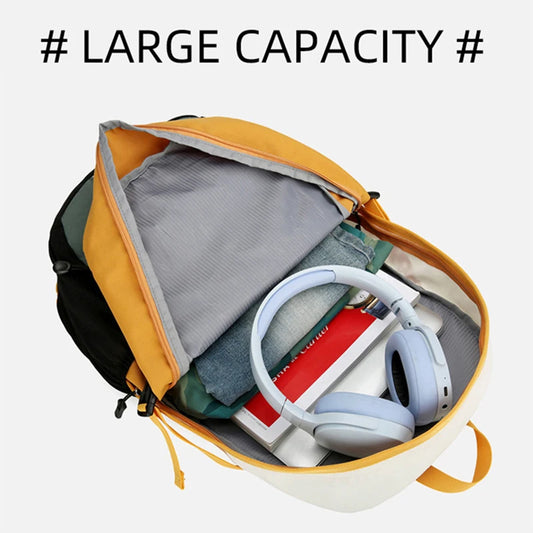 Softback lightweight travel backpack with laptop compartment, nylon - product image