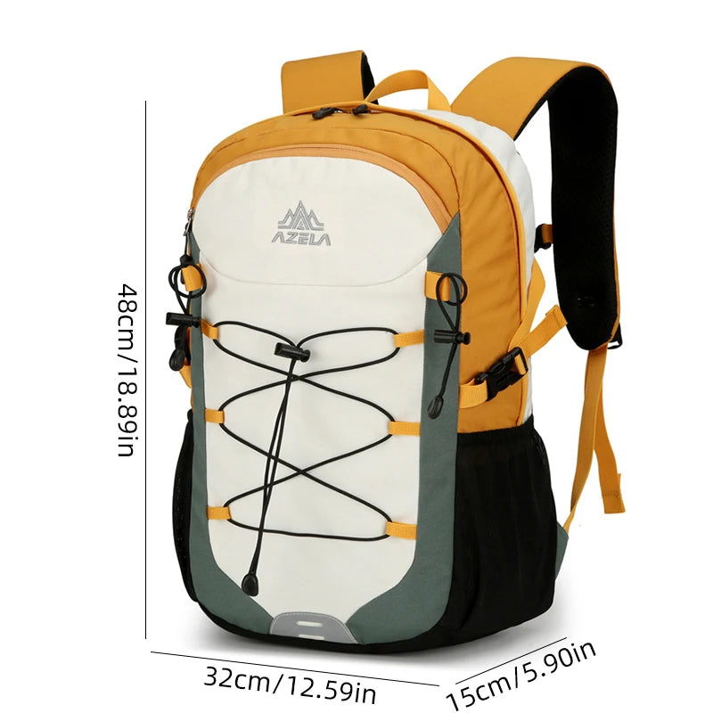 Softback lightweight travel backpack with laptop compartment, nylon - product image