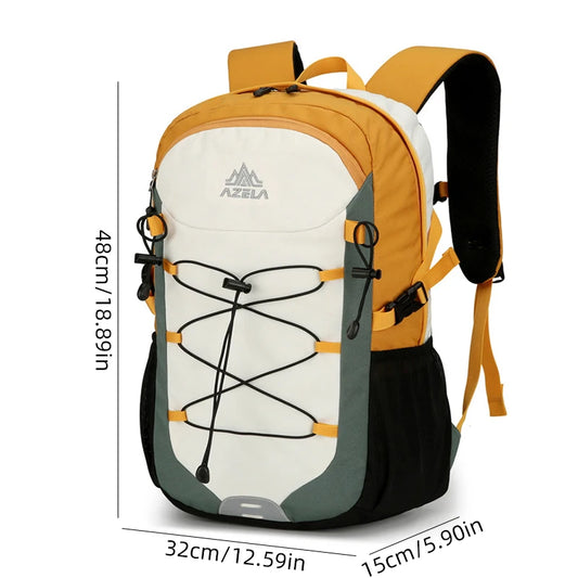 Softback lightweight travel backpack with laptop compartment, nylon - product image