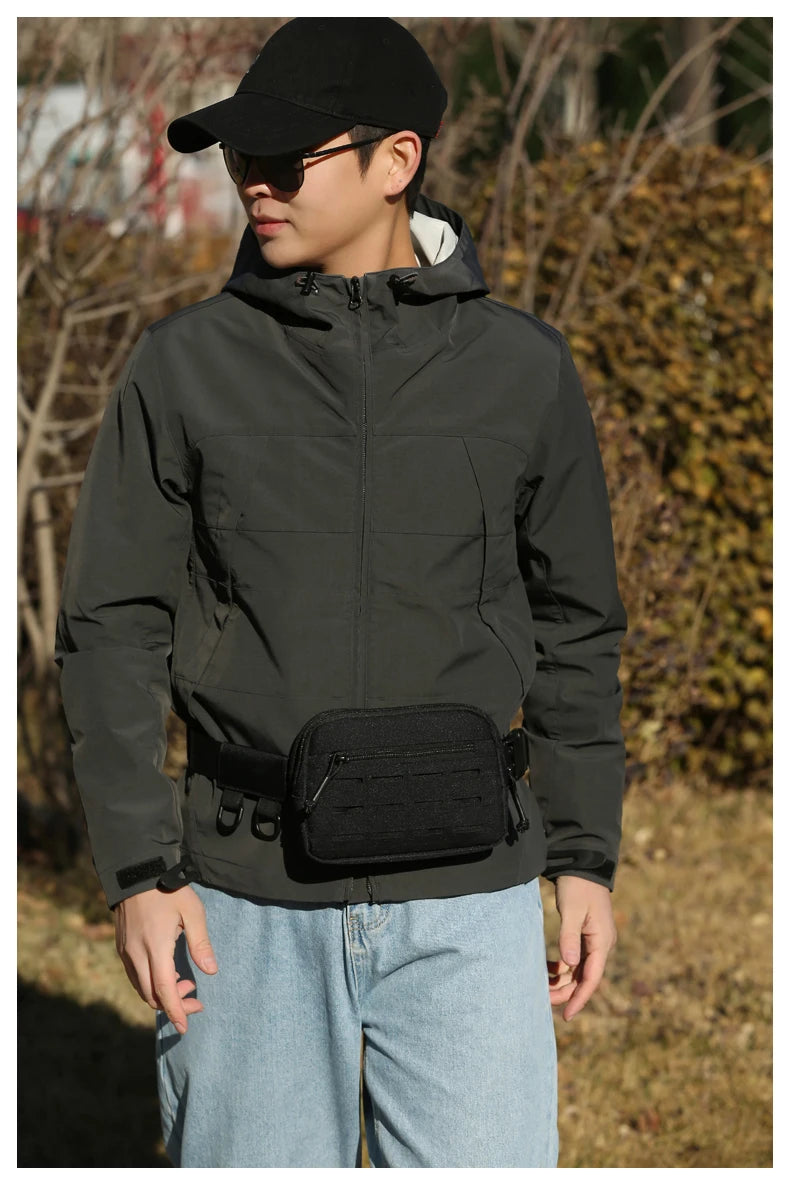 Softback molle waist bag tactical pouch with multiple carry options, nylon - product image
