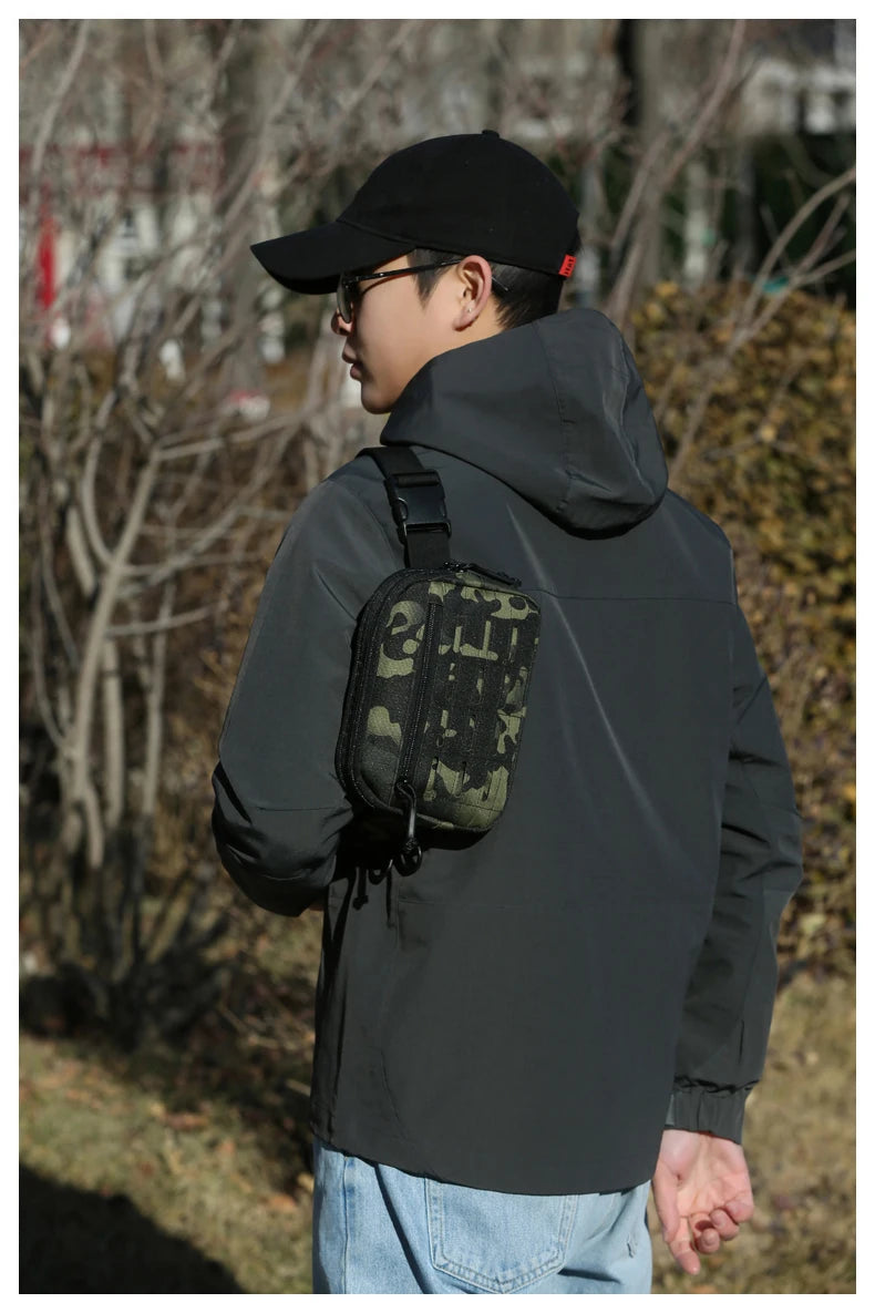 Softback molle waist bag tactical pouch with multiple carry options, nylon - product image