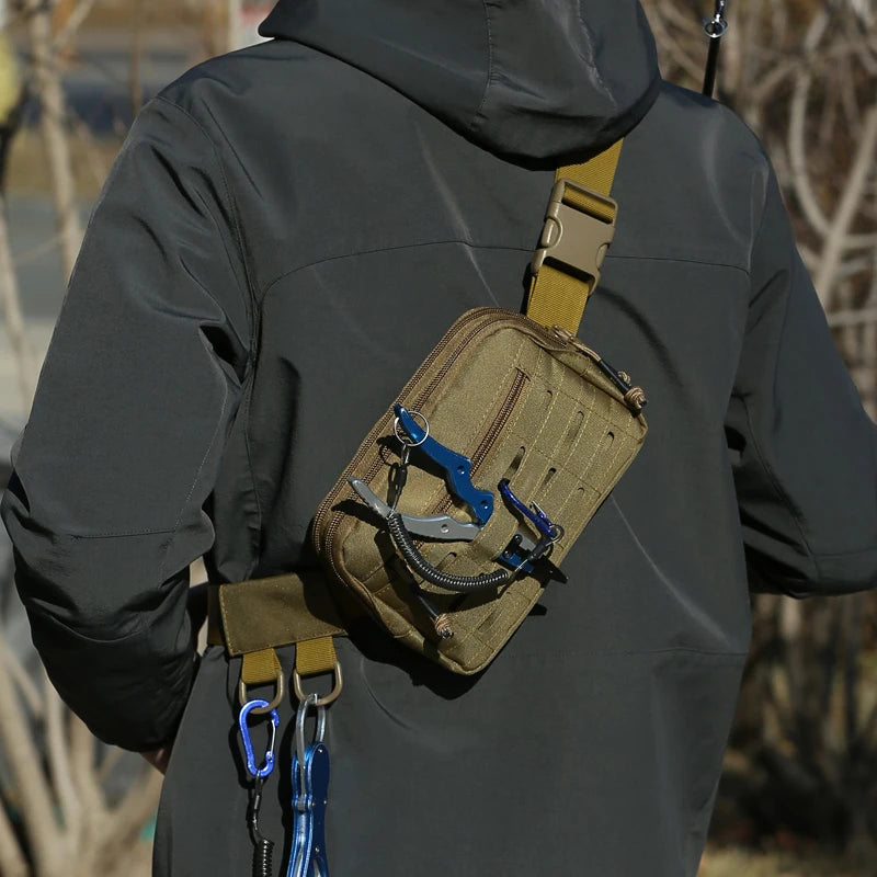 Softback molle waist bag tactical pouch with multiple carry options, nylon - product image