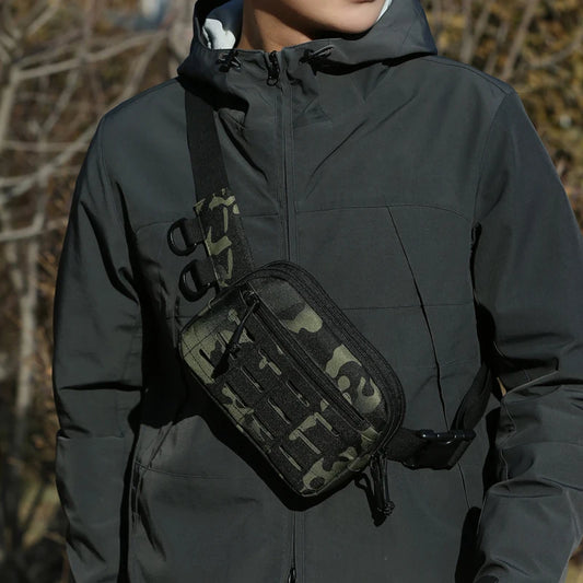 Softback molle waist bag tactical pouch with multiple carry options, nylon - product image