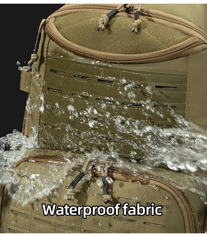 Softback tactical camouflage travel molle backpack with nylon material - product image