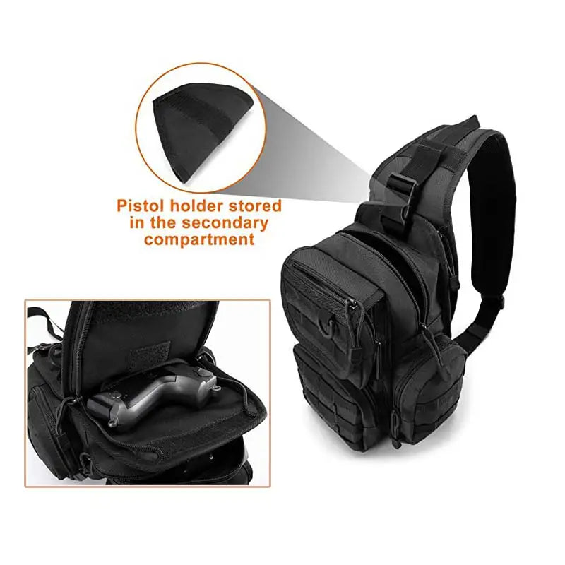 Softback tactical gun holster molle backpack with nylon material - product image