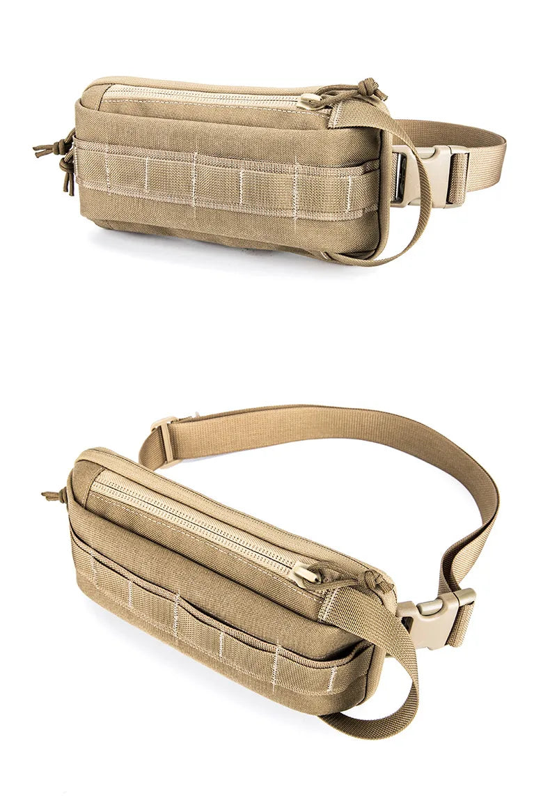 Softback tactical mobile phone waist bag with detachable shoulder strap, nylon - product image