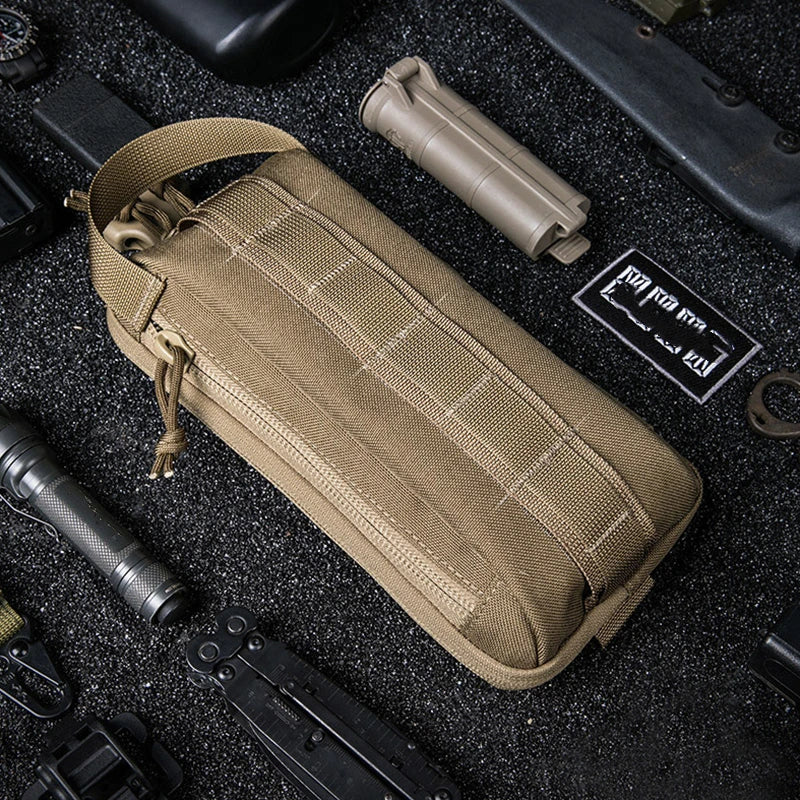 Softback tactical mobile phone waist bag with detachable shoulder strap, nylon - product image
