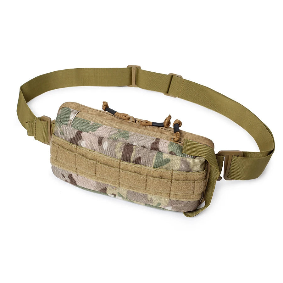 Softback tactical mobile phone waist bag with detachable shoulder strap, nylon - product image