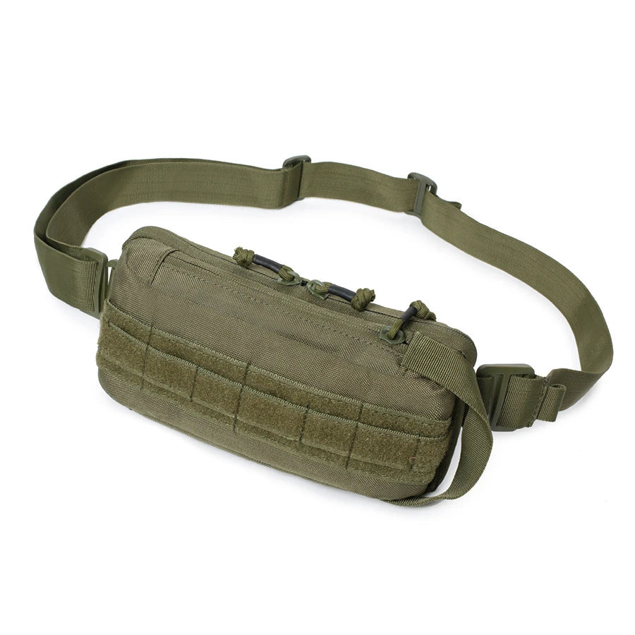 Softback tactical mobile phone waist bag with detachable shoulder strap, nylon - product image