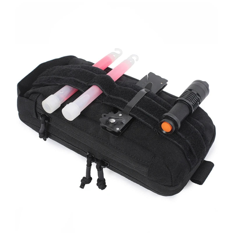 Softback tactical mobile phone waist bag with detachable shoulder strap, nylon - product image