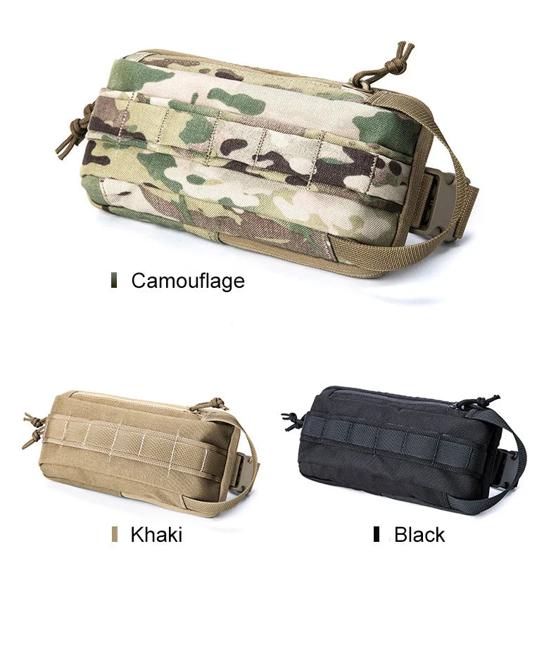 Softback tactical mobile phone waist bag with detachable shoulder strap, nylon - product image