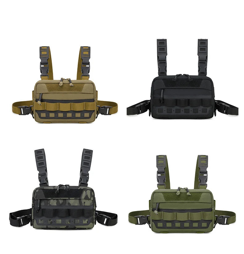Softback tactical molle fishing lure backpack with multiple compartments, nylon - product image