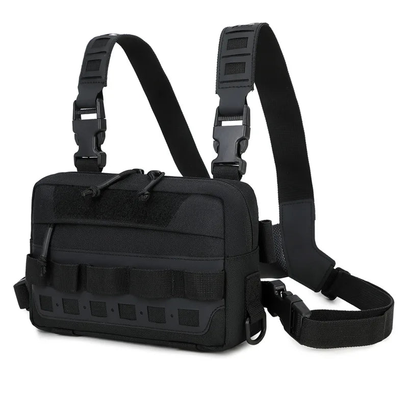Softback tactical molle fishing lure backpack with multiple compartments, nylon - product image