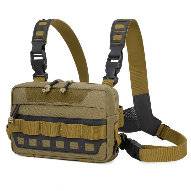 Softback tactical molle fishing lure backpack with multiple compartments, nylon - product image