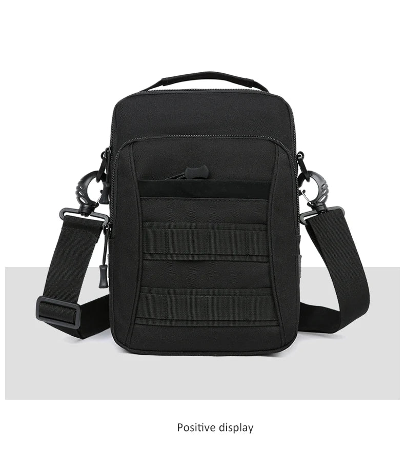 Softback tactical molle waterproof shoulder handbag with multi-compartment nylon - product image