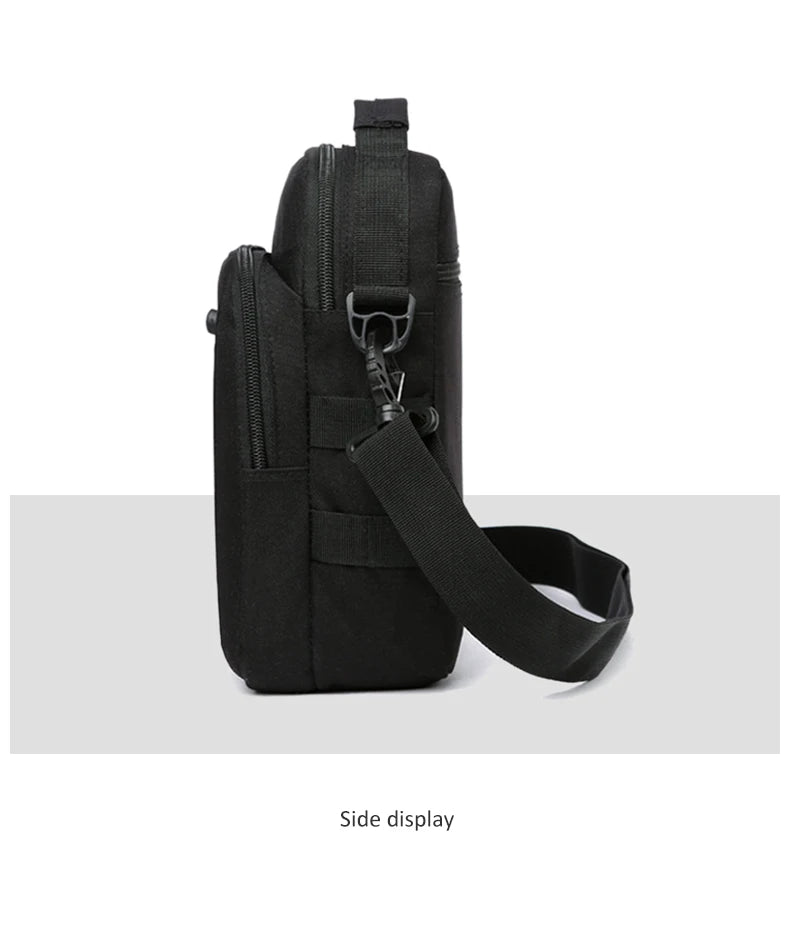 Softback tactical molle waterproof shoulder handbag with multi-compartment nylon - product image