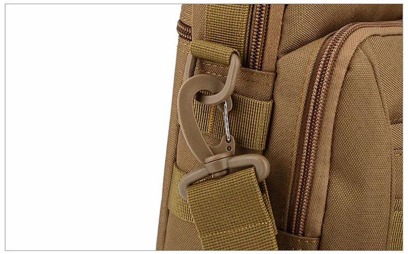 Softback tactical molle waterproof shoulder handbag with multi-compartment nylon - product image