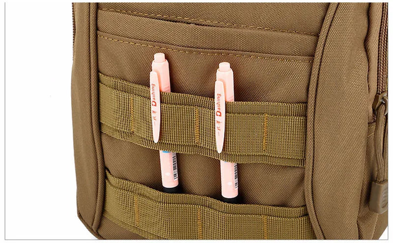 Softback tactical molle waterproof shoulder handbag with multi-compartment nylon - product image