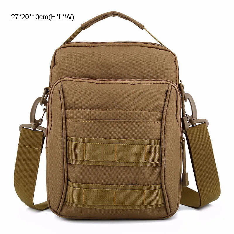 Softback tactical molle waterproof shoulder handbag with multi-compartment nylon - product image