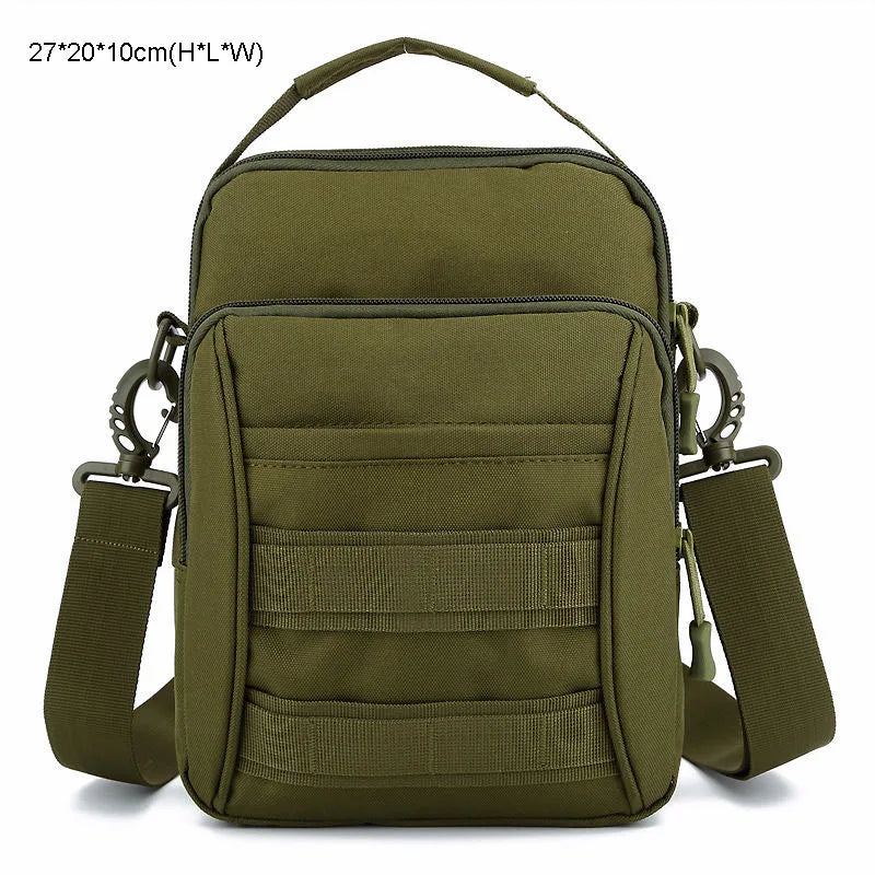 Softback tactical molle waterproof shoulder handbag with multi-compartment nylon - product image
