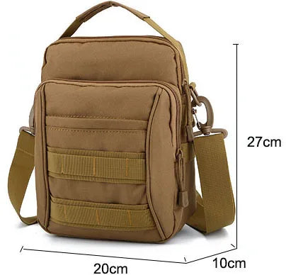 Softback tactical molle waterproof shoulder handbag with multi-compartment nylon - product image
