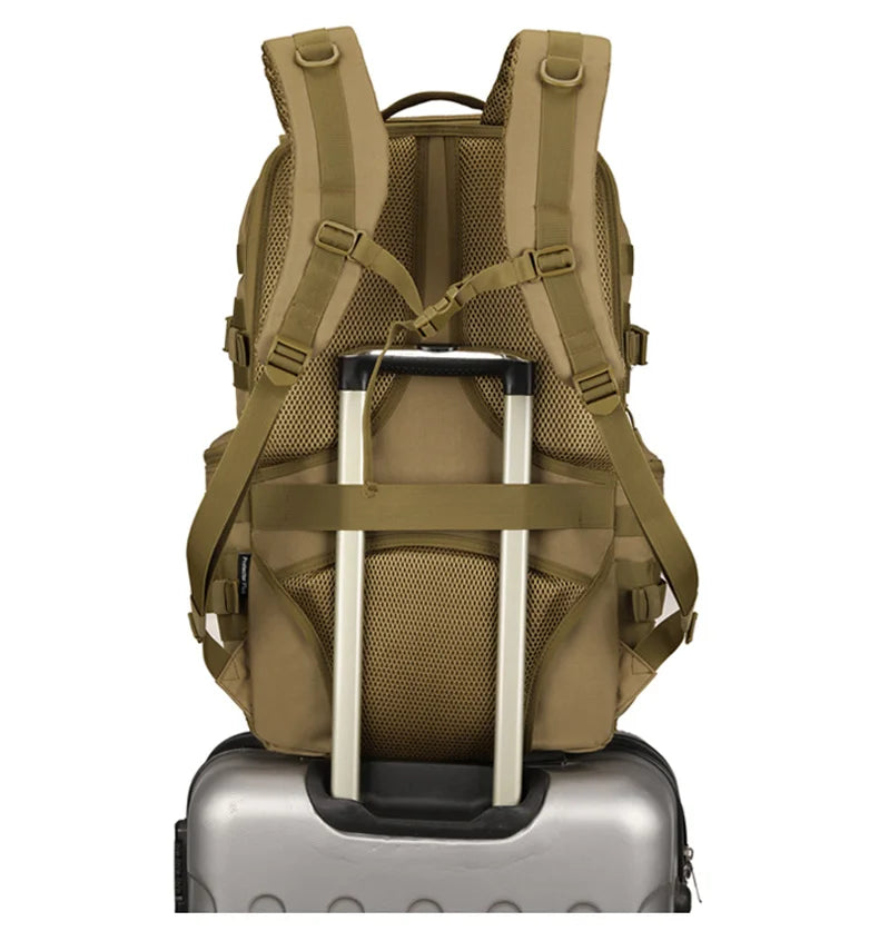 Softback tactical nylon sling bag with reflective strip, 30-40l capacity - product image