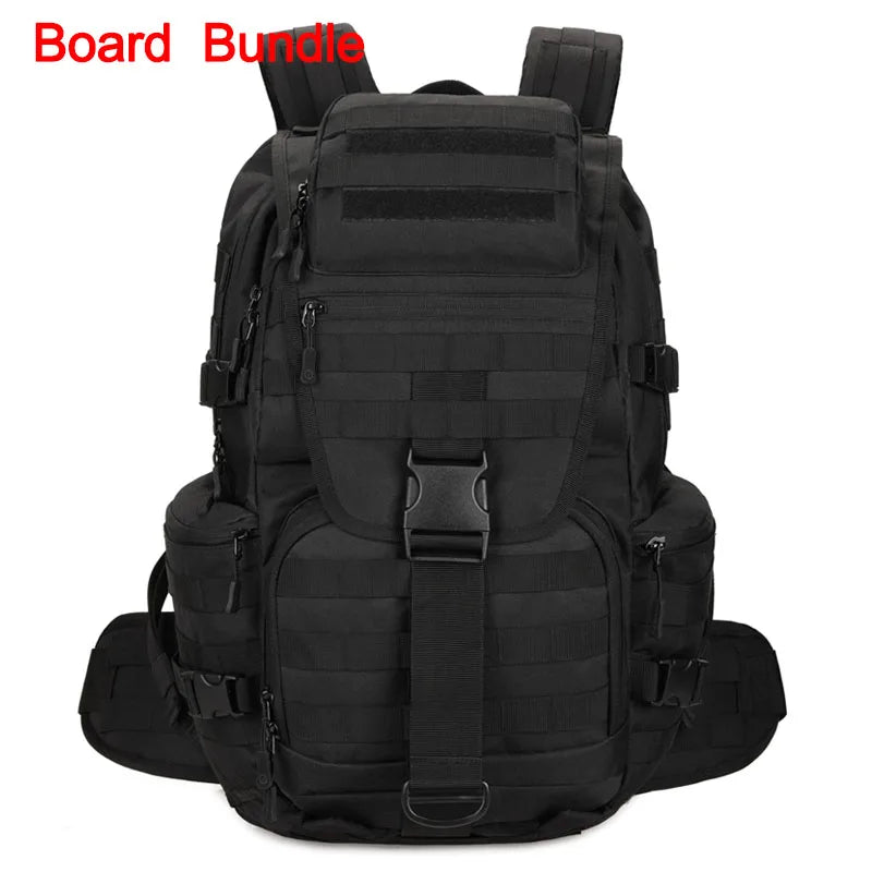 Softback tactical nylon sling bag with reflective strip, 30-40l capacity - product image