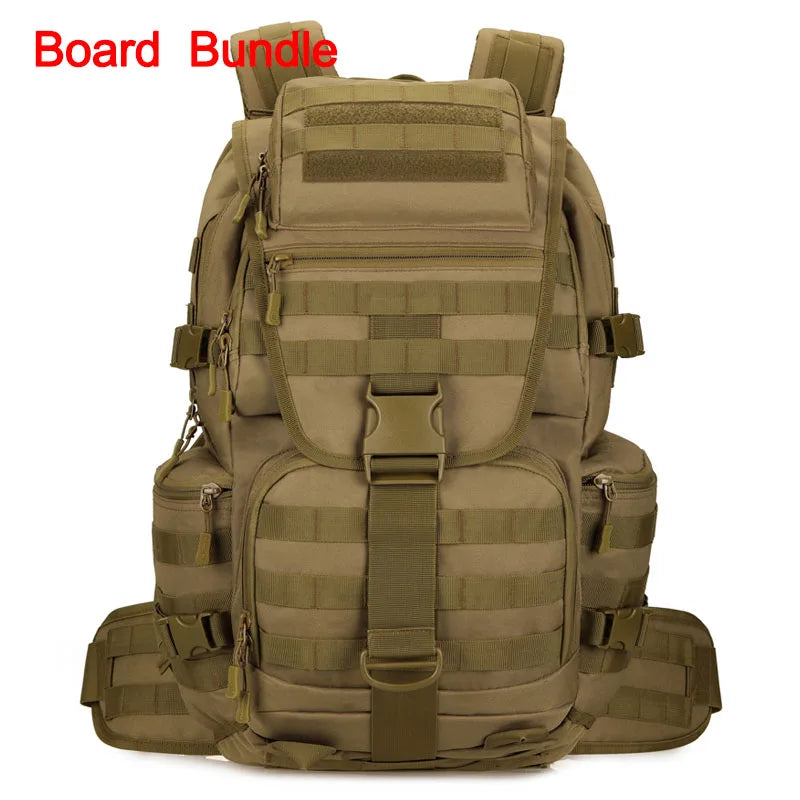 Softback tactical nylon sling bag with reflective strip, 30-40l capacity - product image