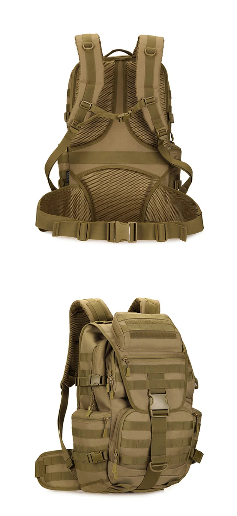 Softback tactical nylon sling bag with reflective strip, 30-40l capacity - product image