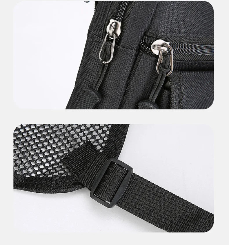 Softback tactical nylon vest bag with multi-compartment and molle system - product image