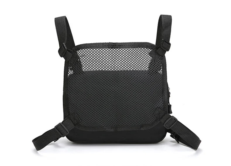 Softback tactical nylon vest bag with multi-compartment and molle system - product image