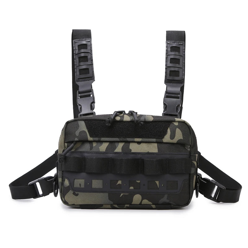 Softback tactical vest utility bag with multiple pockets and adjustable straps - product image