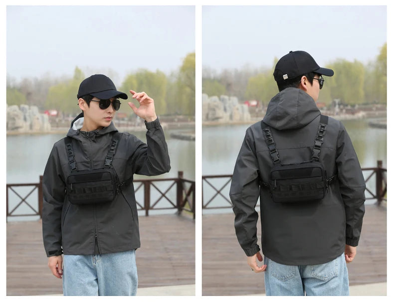 Softback tactical vest utility bag with multiple pockets and adjustable straps - product image