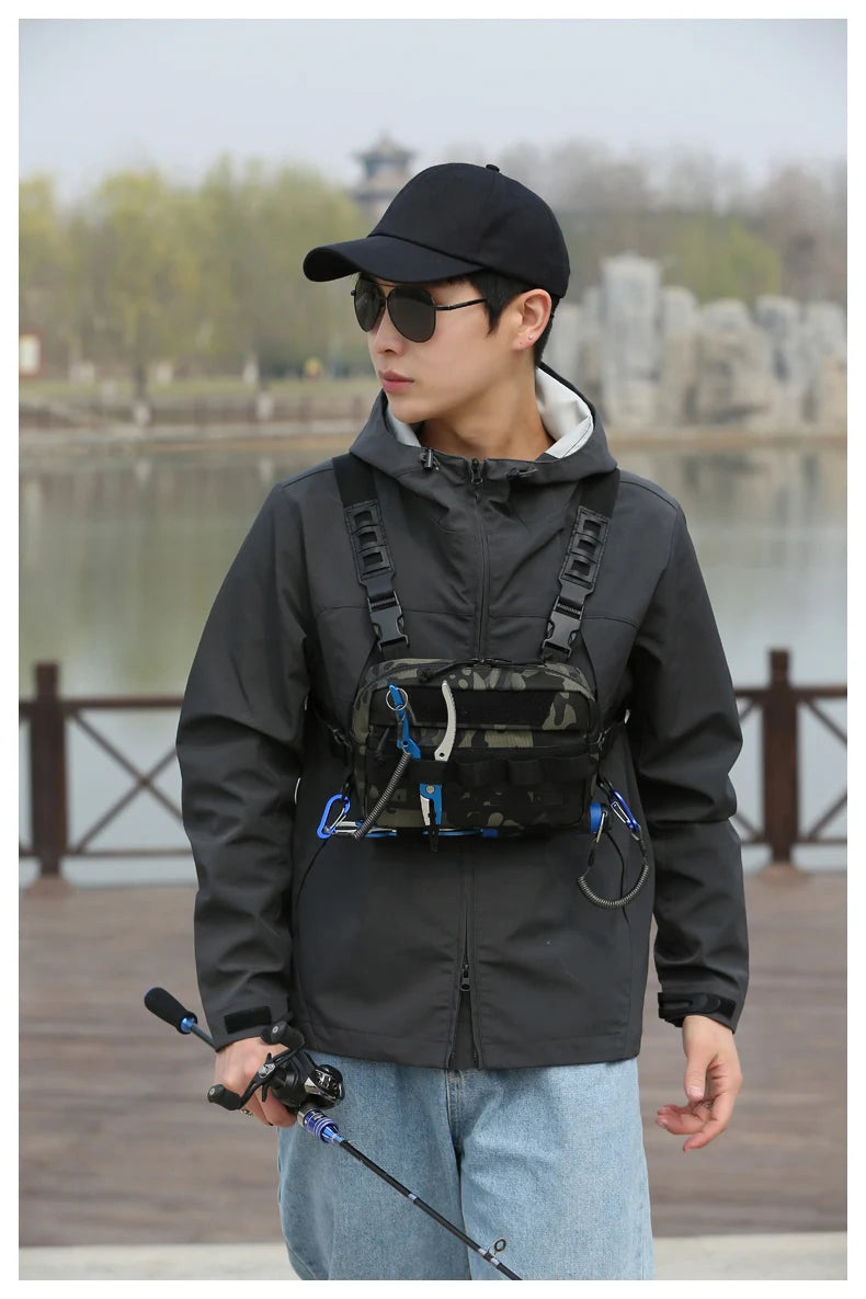 Softback tactical vest utility bag with multiple pockets and adjustable straps - product image